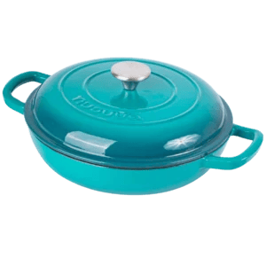 Shallow Cast Iron Casserole with Lid – 2.3-Quart (26 cm)