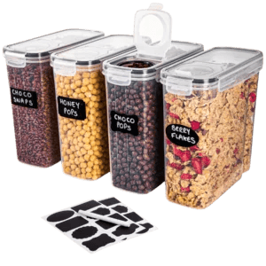 Cereal Storage Containers for Pantries Airtight BPA-Free 4L