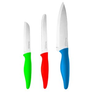 3-Piece Kitchen Knife Set – Stainless Steel Non-Stick Blades