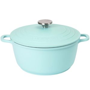 Aluminium Dutch Oven Pot with Lid & Ergonomic Handles Lightweight – (4L, 24cm)