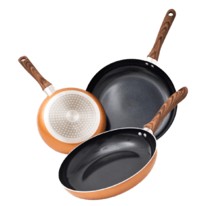 Frying Chef’s Pan Set Lightweight Induction Compatible – 3Pcs (20cm, 24cm, 28cm)