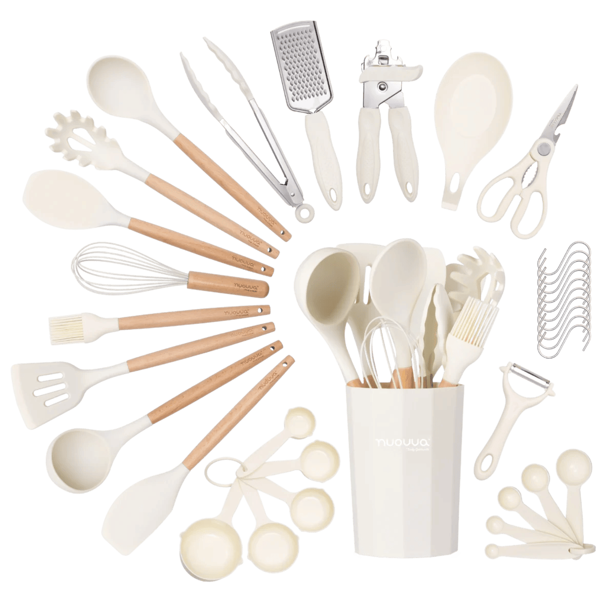 35-Piece Non-Stick Silicone Cooking Utensils Set