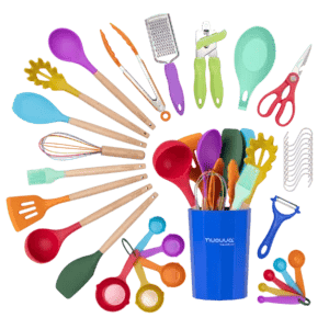 35-Piece Non-Stick Silicone Cooking Utensils Set